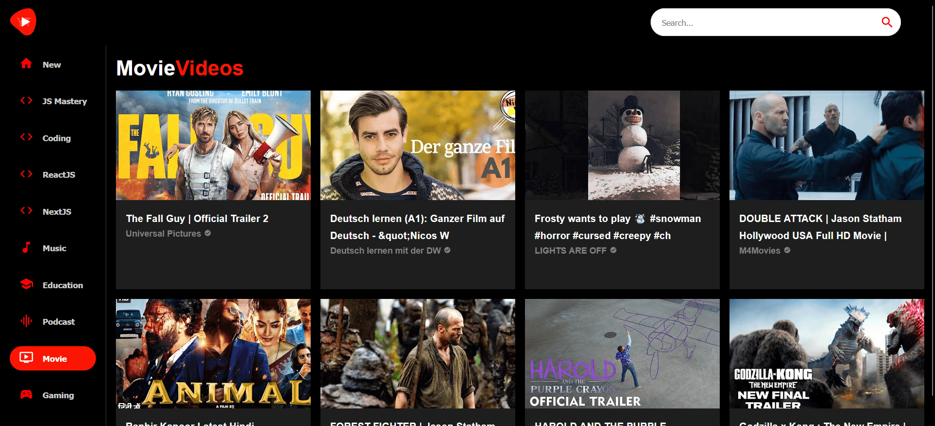 YouTube Clone